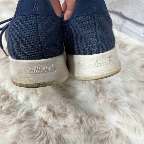 Allbirds Mens 9 Tree Runners Blue‎ Mesh Lace Up Sneakers - Picture 4 of 6